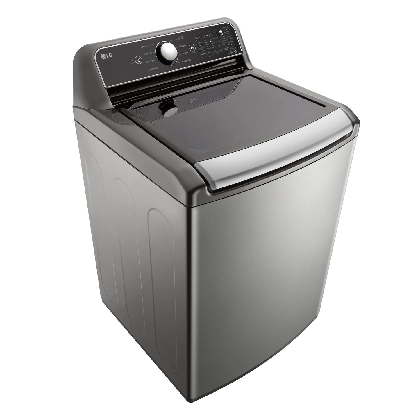 LG TurboWash 5.5-Cu. Feet High Efficiency Impeller Smart Compatible Top-Load Washer ( Graphite Steel ) ENERGY STAR