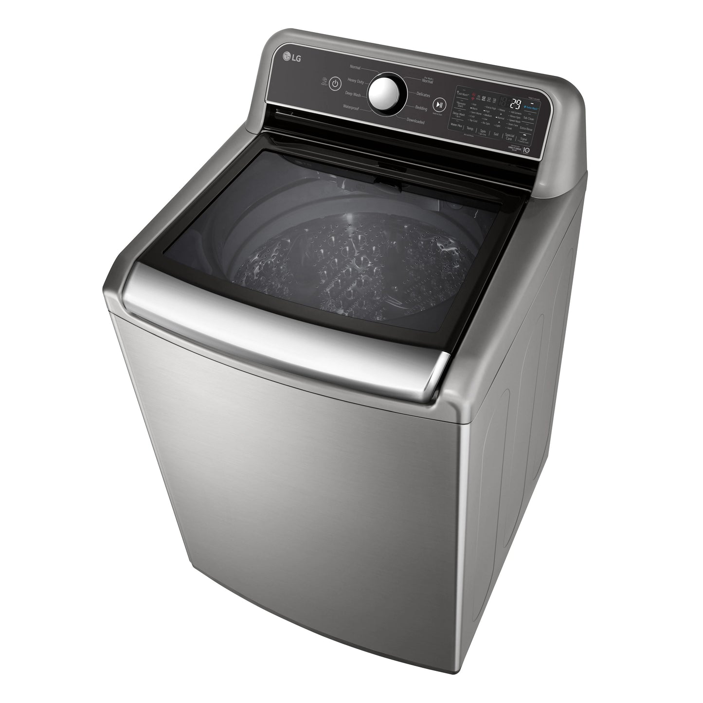 LG TurboWash 5.5-Cu. Feet High Efficiency Impeller Smart Compatible Top-Load Washer ( Graphite Steel ) ENERGY STAR