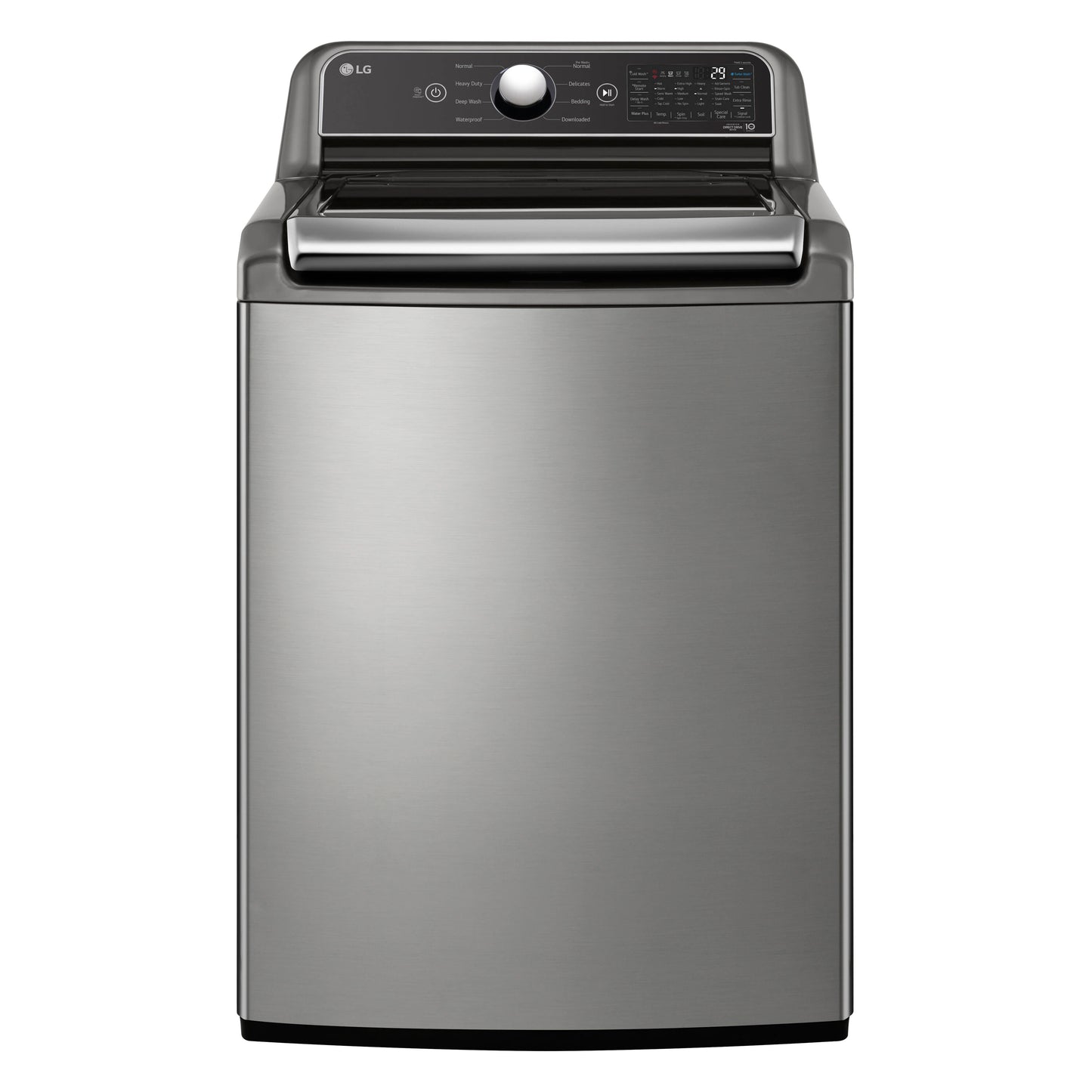 LG TurboWash 5.5-Cu. Feet High Efficiency Impeller Smart Compatible Top-Load Washer ( Graphite Steel ) ENERGY STAR