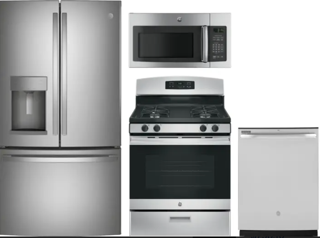 GE Profile Standard-Depth 27.9-Cu. Feet 3 -Door Smart Compatible French Door Refrigerator with Ice Maker with water and Ice dispenser and Door within Door ( Fingerprint-resistant Stainless Steel ) ENERGY STAR Certified