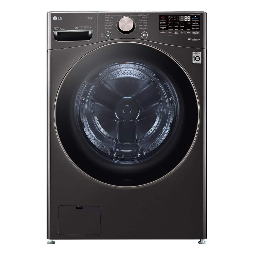 Model #WM4000HBA LG TurboWash 360 4.5-Cu. Feet High Efficiency Stackable Steam Cycle Smart Front-Load Washer ( Black Steel ) ENERGY STAR