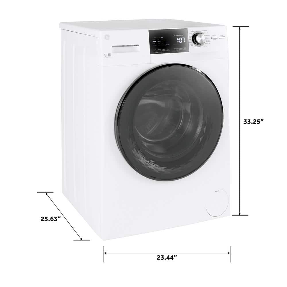 Model #GFW148SSMWW GE 2.4-Cu. Feet High Efficiency Stackable Steam Cycle Front-Load Washer ( White ) ENERGY STAR