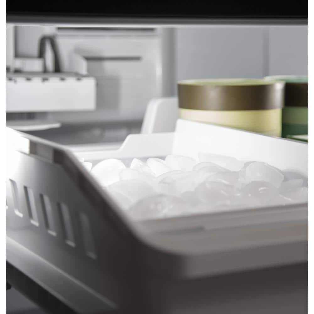 Model #GNE21FYKFS GE Standard-Depth 20.8-Cu. Feet 3 -Door French Door Refrigerator with Ice Maker ( Stainless Steel ) ENERGY STAR Certified