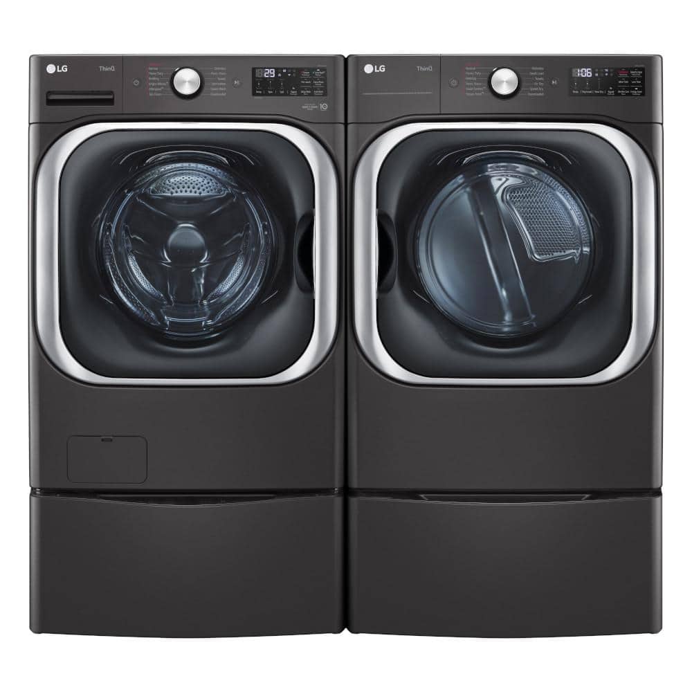 Model #DLEX8900B LG TurboSteam 9-Cu. Feet Stackable Steam Cycle Vented Electric Dryer ( Black Steel ) Energy Star Certified