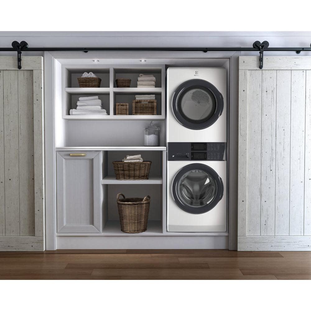 Model #ELTE7300AW Electrolux LuxCare Wash Stacked Laundry Center with 4.4-cu ft Front Load Washer and Electric 8-cu ft Dryer (ENERGY STAR)