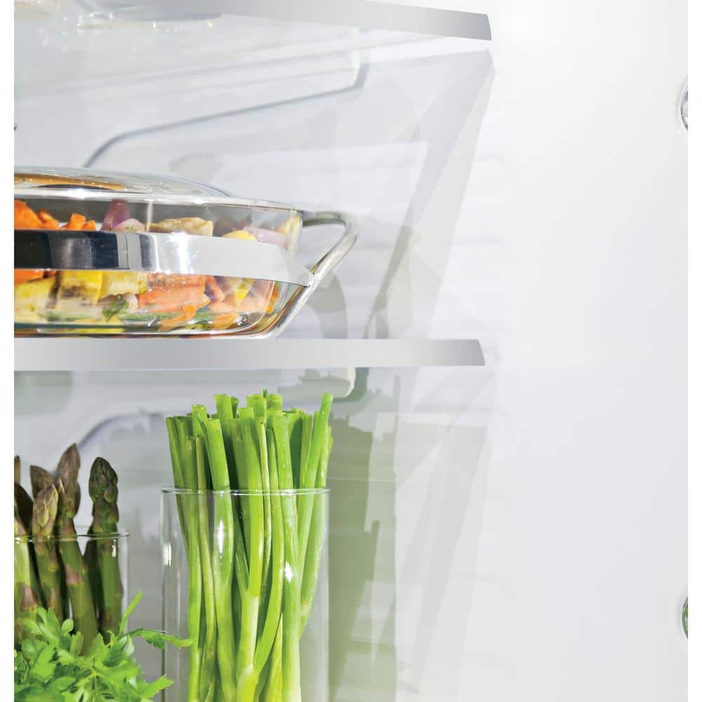 Model #PFE28KYNFS GE Profile Standard-Depth 27.8-Cu. Feet 3 -Door French Door Refrigerator with Ice Maker with water and Ice dispenser ( Fingerprint-resistant Stainless Steel ) ENERGY STAR Certified