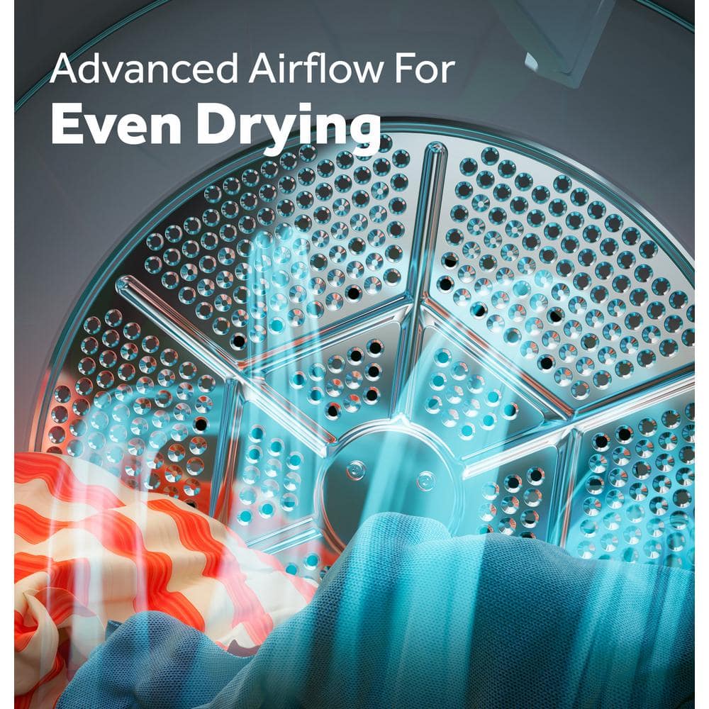 Model # GTD48EASWWB 7.2 cu. ft. vented Electric Dryer in White with Auto Dry and Extended Tumble