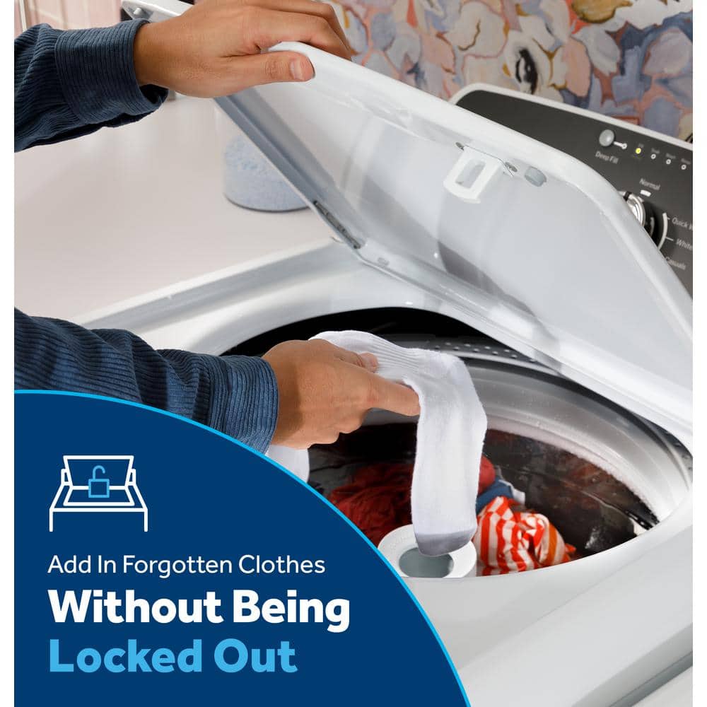 Model #GTW385ASWWS GE 4.3-Cu. Feet Agitator Top-Load Washer ( White )