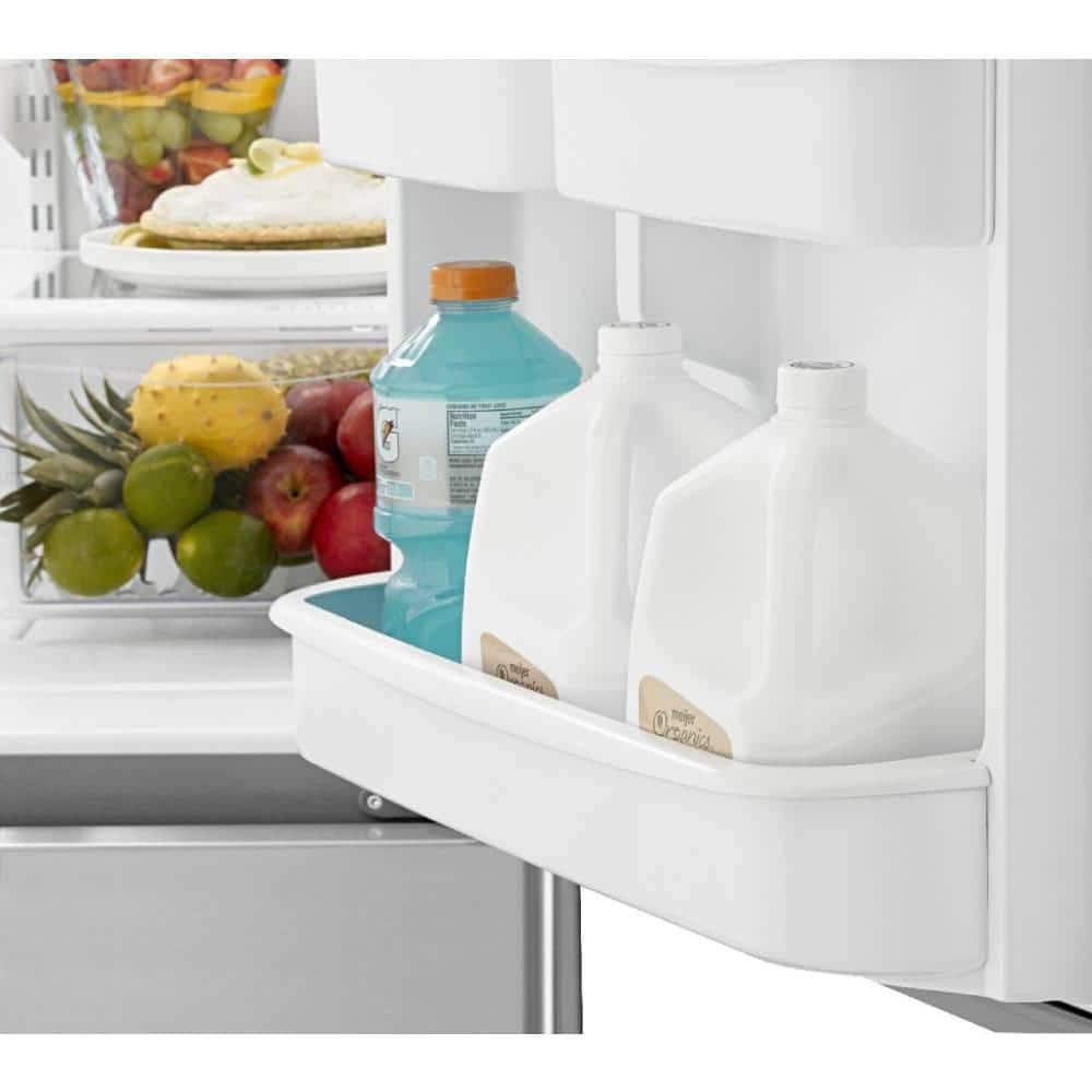 Model #WRB322DMBM Whirlpool 22.07-Cu. Feet Standard-Depth Bottom-Freezer Refrigerator with Ice Maker ( Stainless Steel ) ENERGY STAR Certified