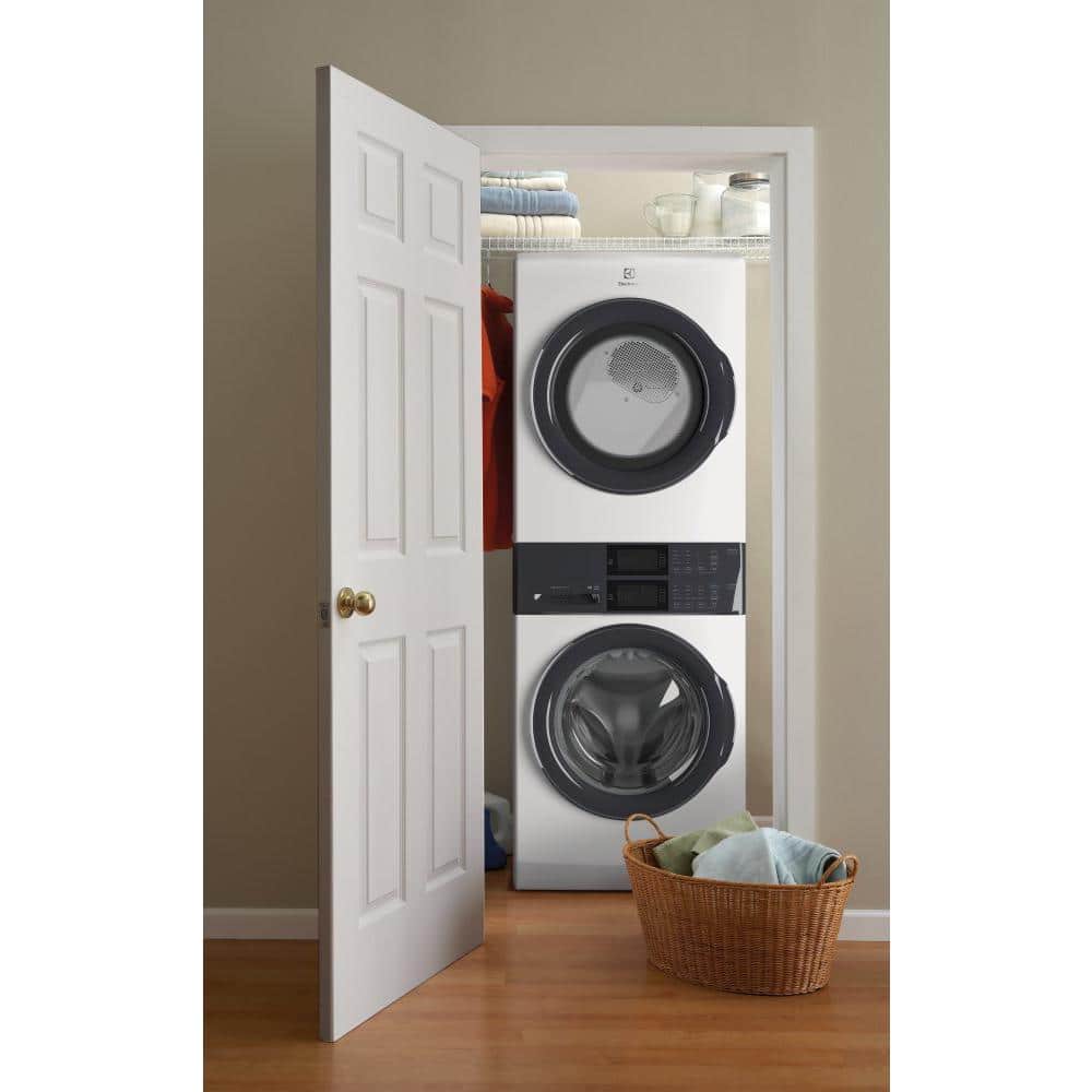 Model #ELTE7300AW Electrolux LuxCare Wash Stacked Laundry Center with 4.4-cu ft Front Load Washer and Electric 8-cu ft Dryer (ENERGY STAR)