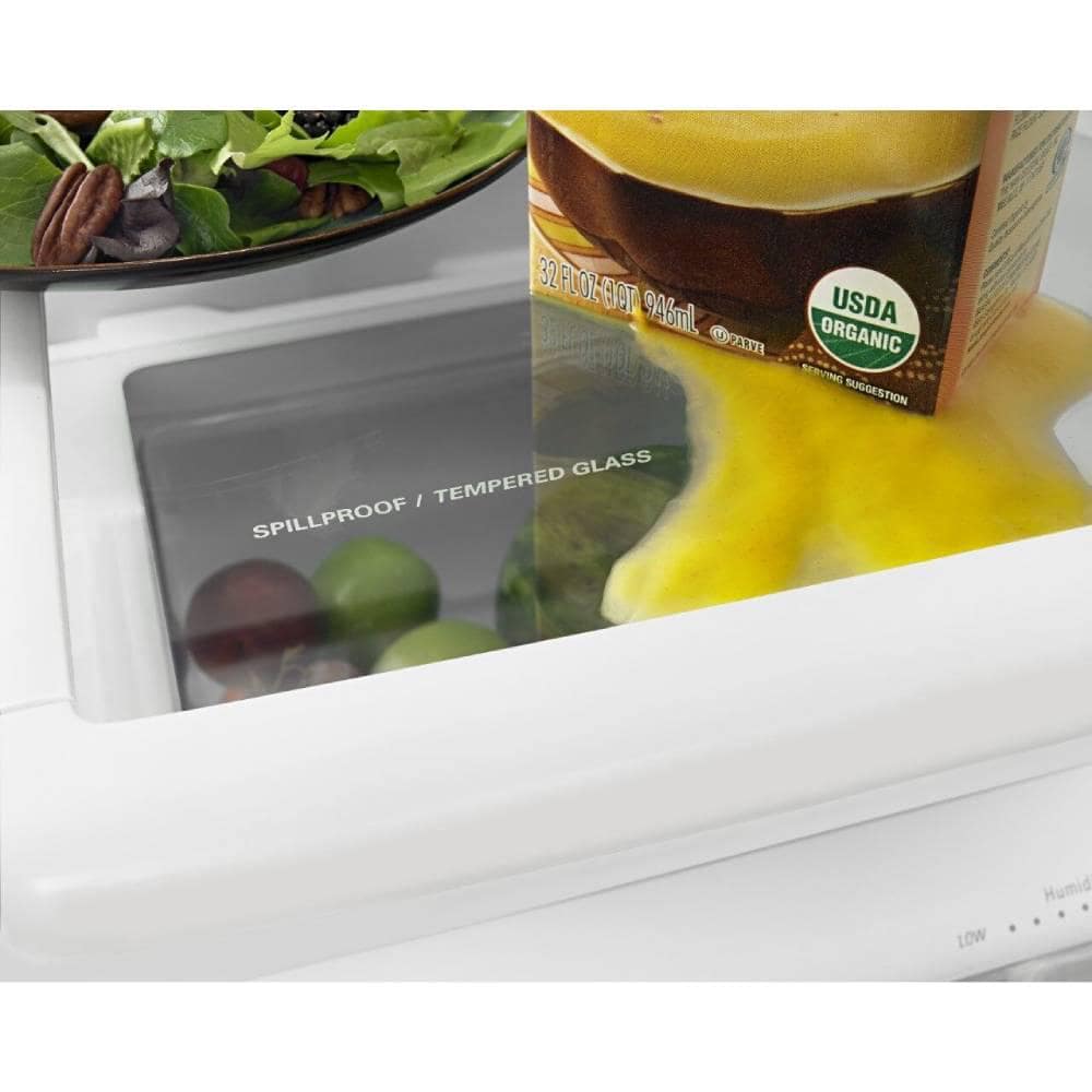 Model #WRB322DMBM Whirlpool 22.07-Cu. Feet Standard-Depth Bottom-Freezer Refrigerator with Ice Maker ( Stainless Steel ) ENERGY STAR Certified
