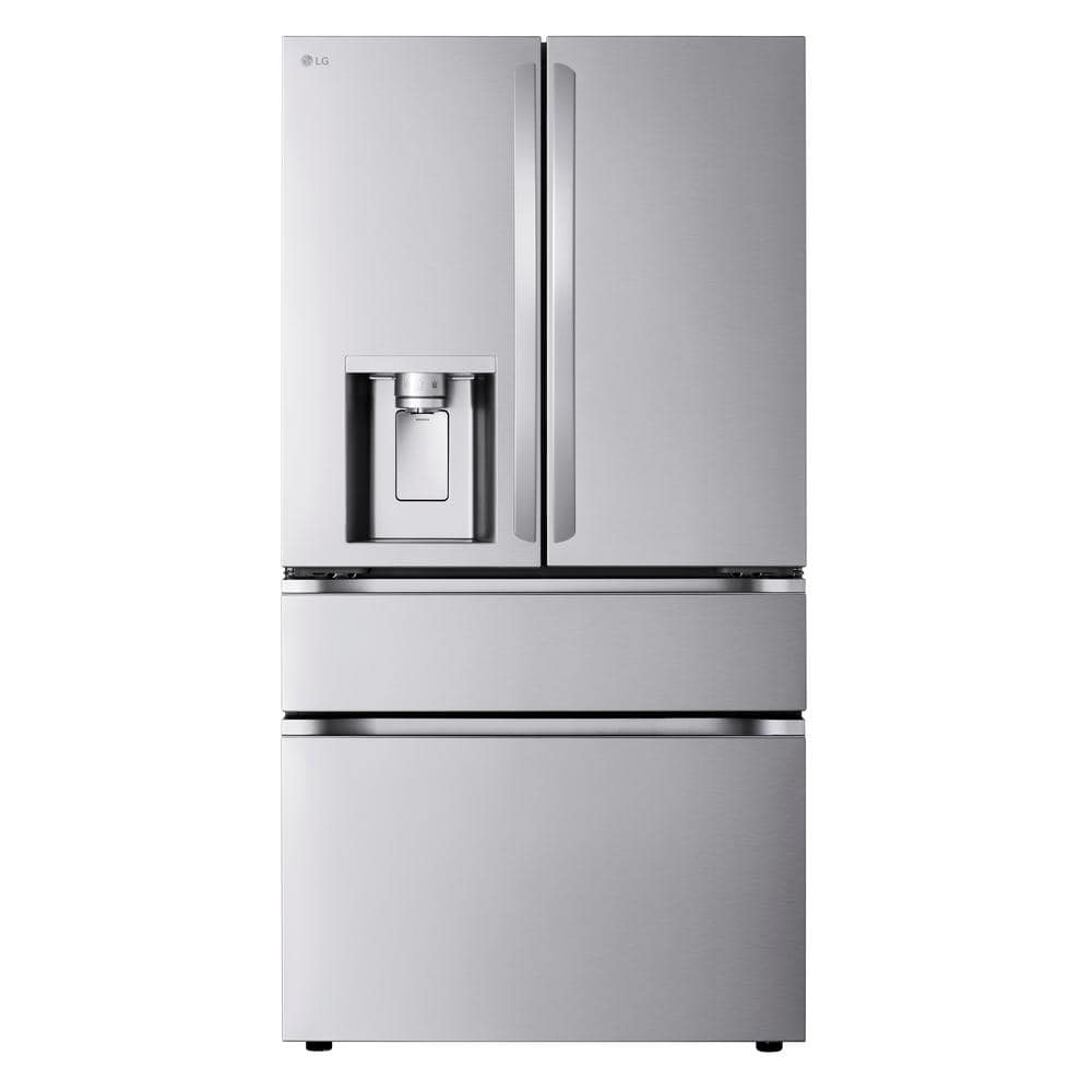 LF29H8330S LG 29 cu. ft. SMART Standard Depth MAX French Door Refrigerator with Full Convert Drawer in PrintProof Stainless Steel