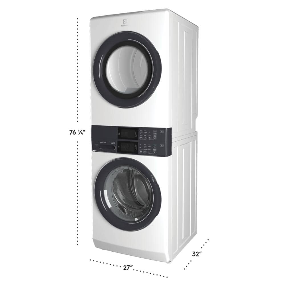 Model #ELTE7300AW Electrolux LuxCare Wash Stacked Laundry Center with 4.4-cu ft Front Load Washer and Electric 8-cu ft Dryer (ENERGY STAR)