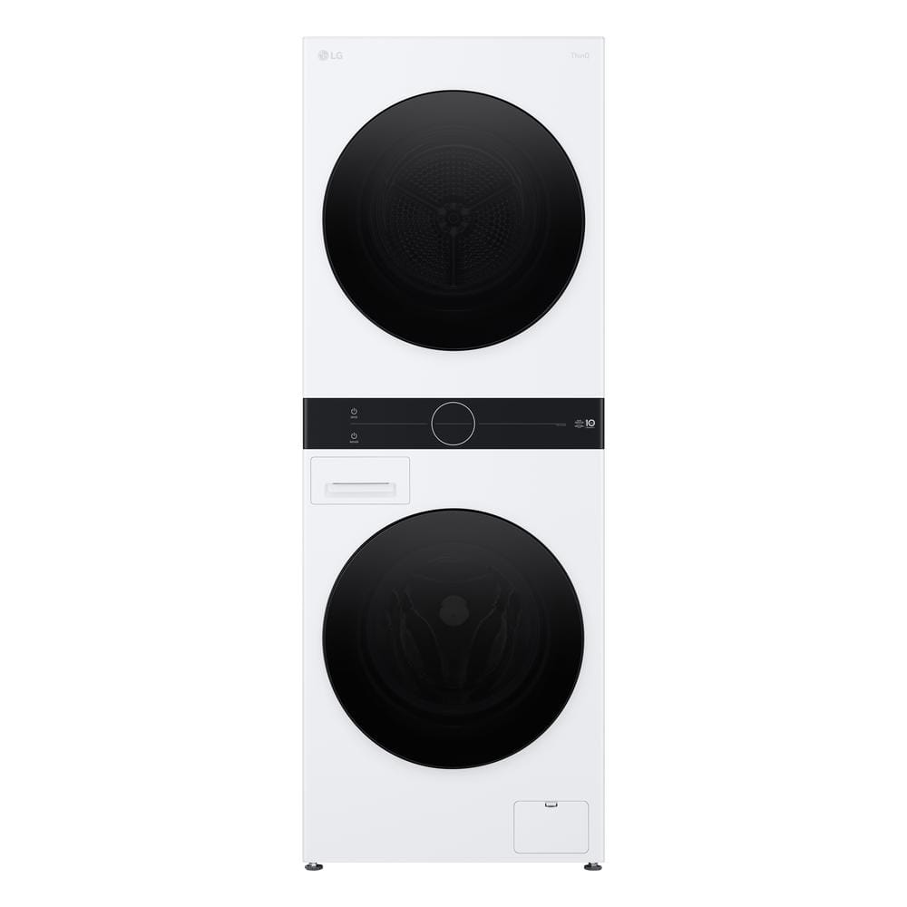 Model #WKHC152HWA LG 24-in Compact Ventless Heat Pump Washtower Stacked Laundry Center with 2.4-cu ft Front Load Washer and Electric 4.2-cu ft Dryer (ENERGY STAR)