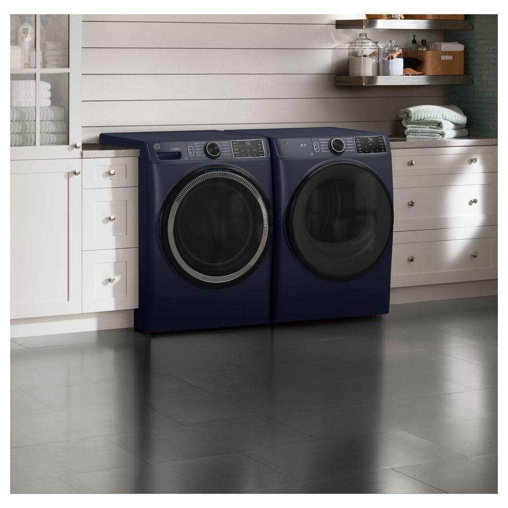 Model #GFW550SPRRS GE UltraFresh Vent System 4.8-Cu. Feet Stackable Smart Front-Load Washer ( Sapphire Blue ) ENERGY STAR