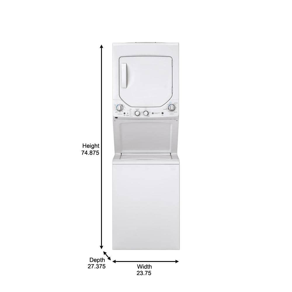 Model #GUD24ESSMWW GE 2.3-cu ft Top Load Washer and Electric 4.4-cu ft Dryer