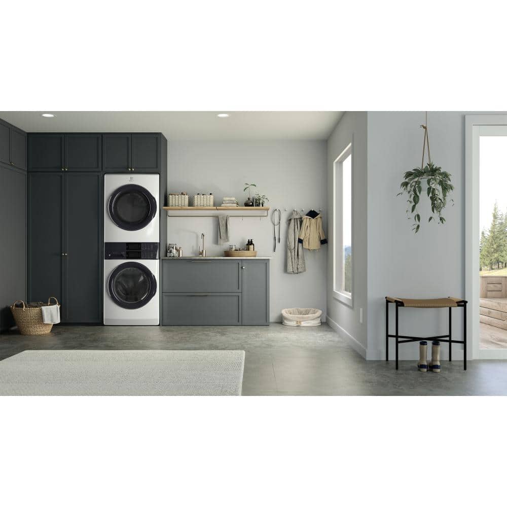 Model #ELTE7300AW Electrolux LuxCare Wash Stacked Laundry Center with 4.4-cu ft Front Load Washer and Electric 8-cu ft Dryer (ENERGY STAR)