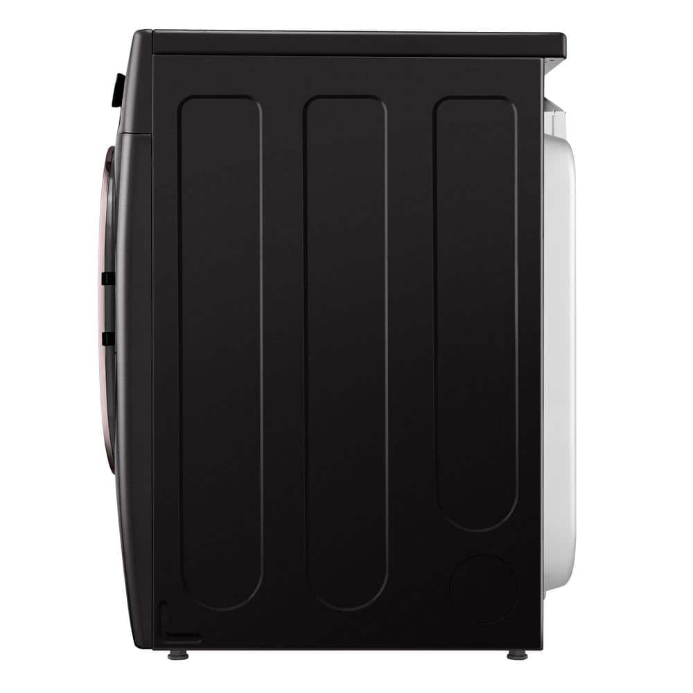 LG 7.4 Cu. Ft. Vented SMART Stackable Electric Dryer in Black Steel with TurboSteam and Sensor Dry Technology , DLEX4000B