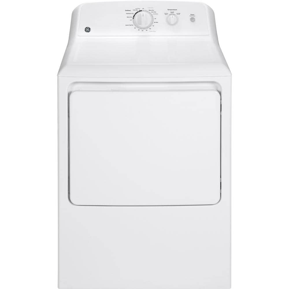 model GTX22EASKWW GE 6.2 cu. ft. White Electric Dryer