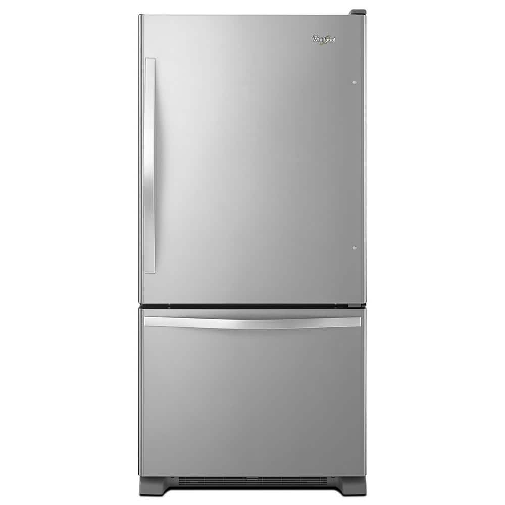 Model #WRB322DMBM Whirlpool 22.07-Cu. Feet Standard-Depth Bottom-Freezer Refrigerator with Ice Maker ( Stainless Steel ) ENERGY STAR Certified