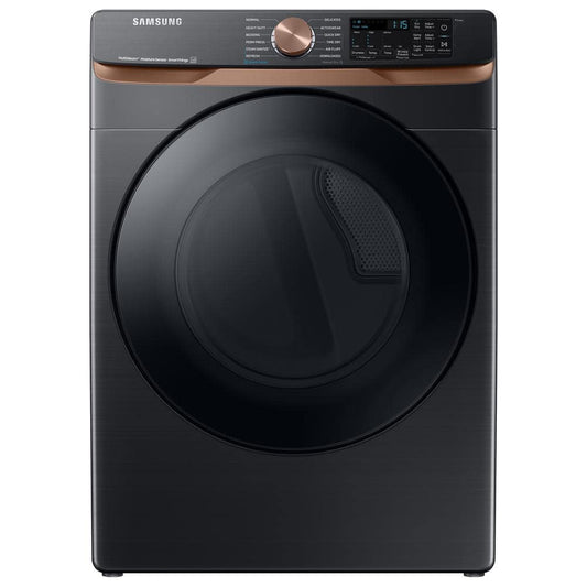 Model #DVE50BG8300V Samsung 7.5-Cu. Feet Stackable Steam Cycle Vented Electric Dryer ( Brushed Black ) Energy Star Certified