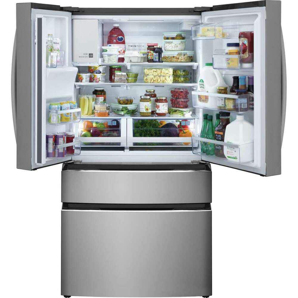 Model GRMC2273CF Frigidaire Counter-Depth 21.5-Cu. Feet 4 -Door French Door Refrigerator with Ice Maker with water and Ice dispenser ( Smudge-Proof Stainless Steel ) ENERGY STAR Certified