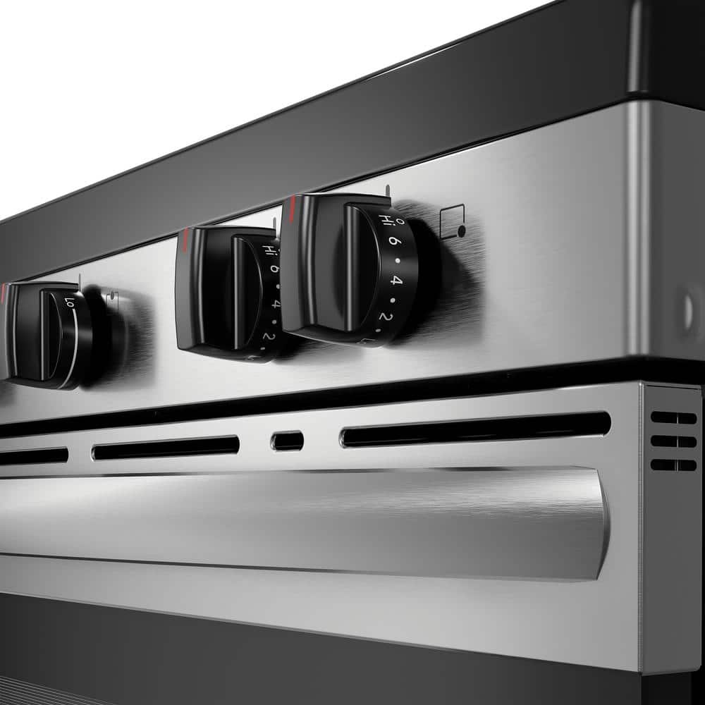 FCRE3052BS Frigidaire 30-Inches Glass Top 5 burners 5.3-Cu. Feet Freestanding Electric Range Stainless Steel )