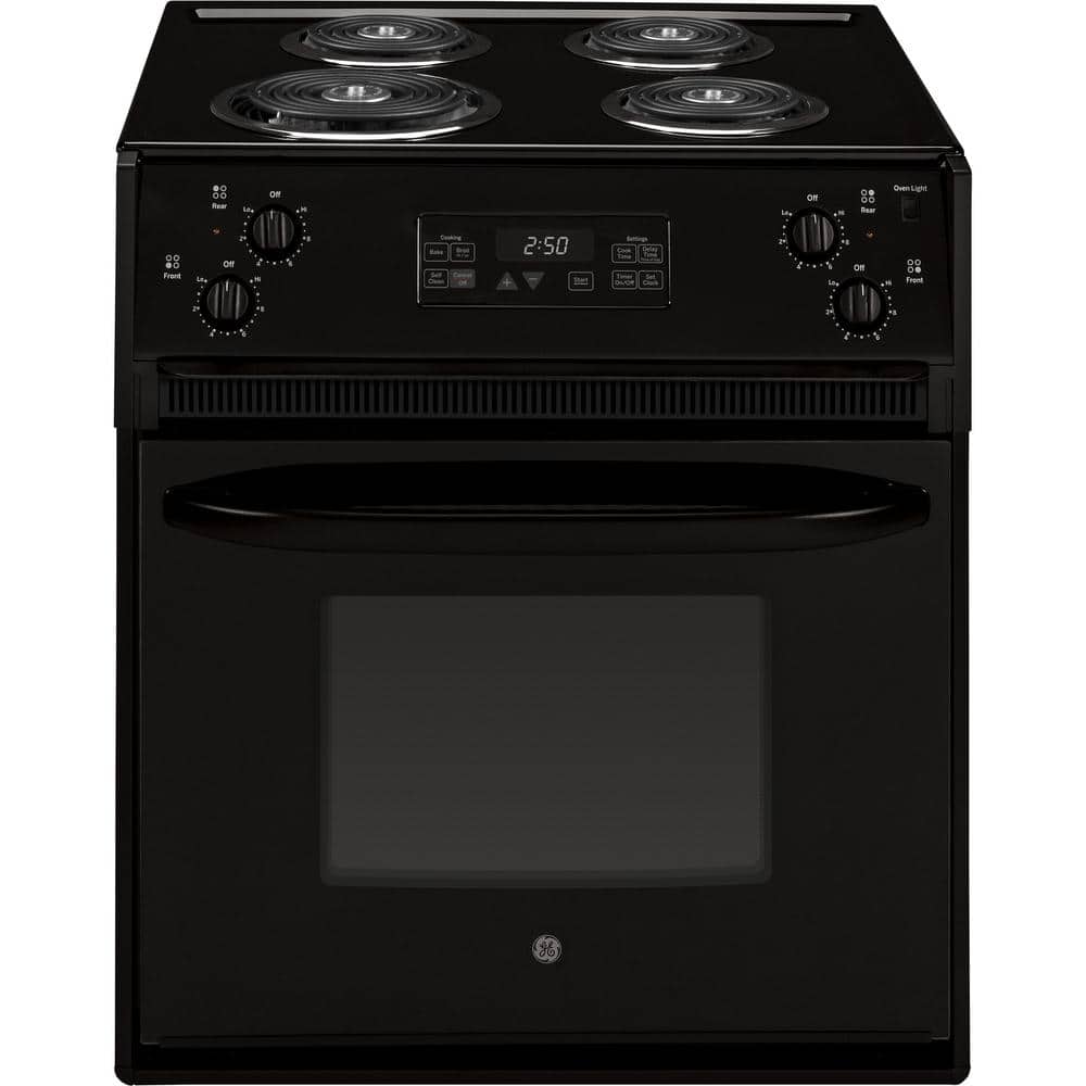 Model #JM250DTBB GE 27-Inches 4 burners 3.0-Cu. Feet Drop-In Electric Range ( Black )