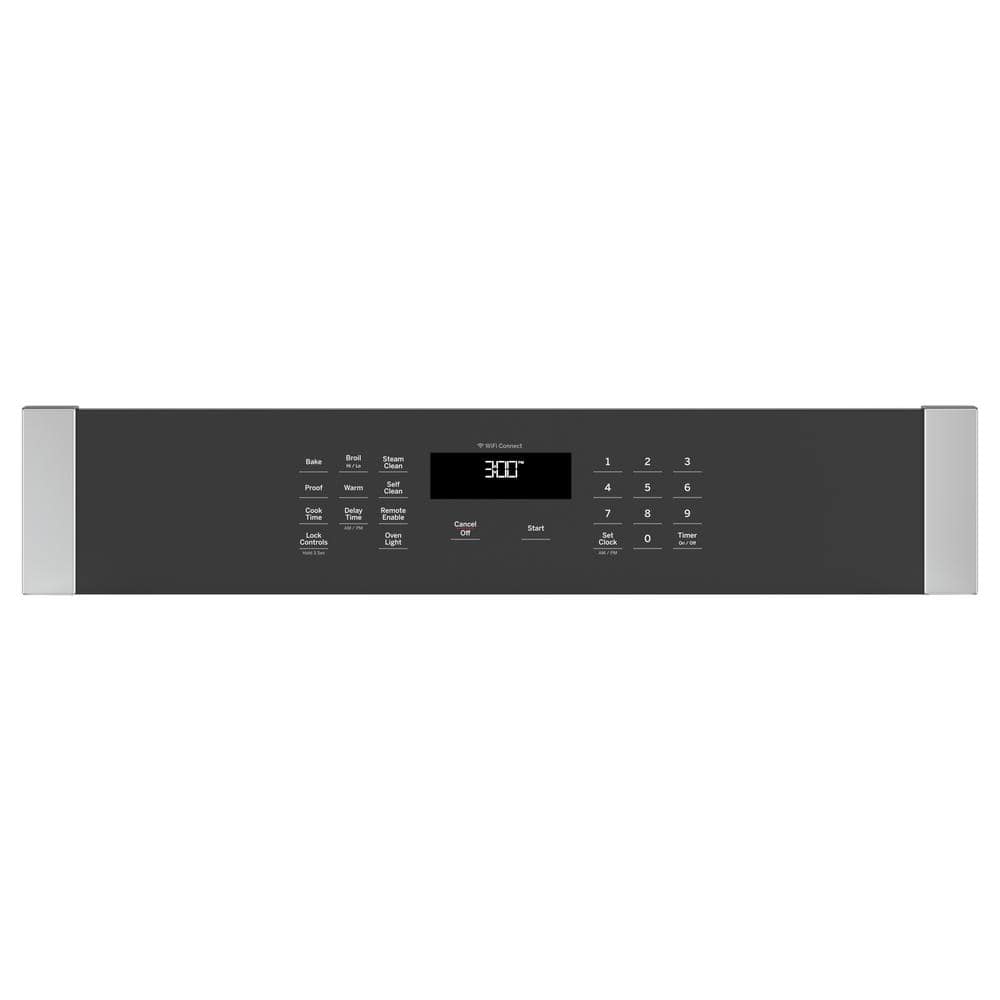 Model #JTS5000SVSS GE 30 inch Smart Compatible Single Electric Wall Oven with Air Fry True Convection and Self + Steam Cleaning ( Stainless Steel )