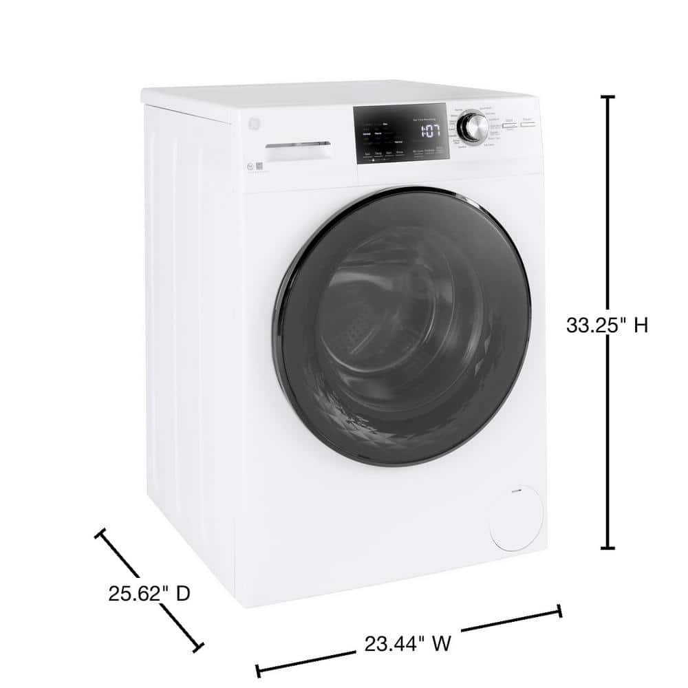 Model #GFW148SSMWW GE 2.4-Cu. Feet High Efficiency Stackable Steam Cycle Front-Load Washer ( White ) ENERGY STAR
