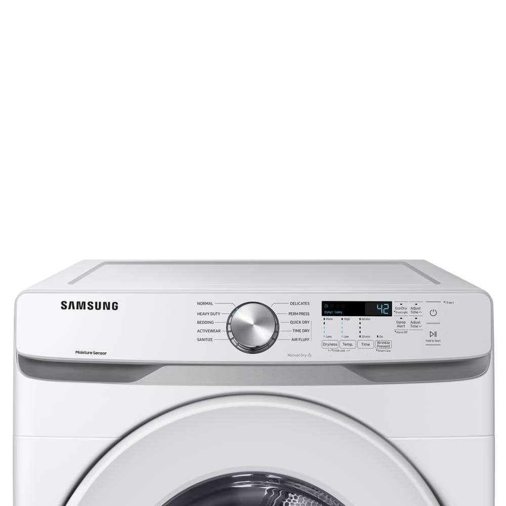 Model #DVE45T6000W Samsung 7.5-Cu. Feet Stackable Vented Electric Dryer ( White )