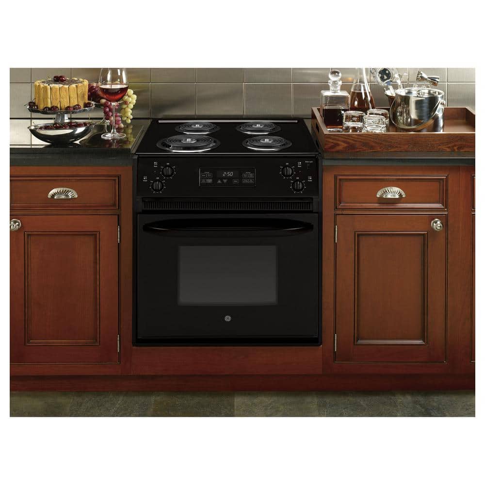 Model #JM250DTBB GE 27-Inches 4 burners 3.0-Cu. Feet Drop-In Electric Range ( Black )