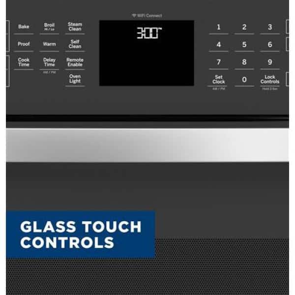 Model #JTS5000SVSS GE 30 inch Smart Compatible Single Electric Wall Oven with Air Fry True Convection and Self + Steam Cleaning ( Stainless Steel )