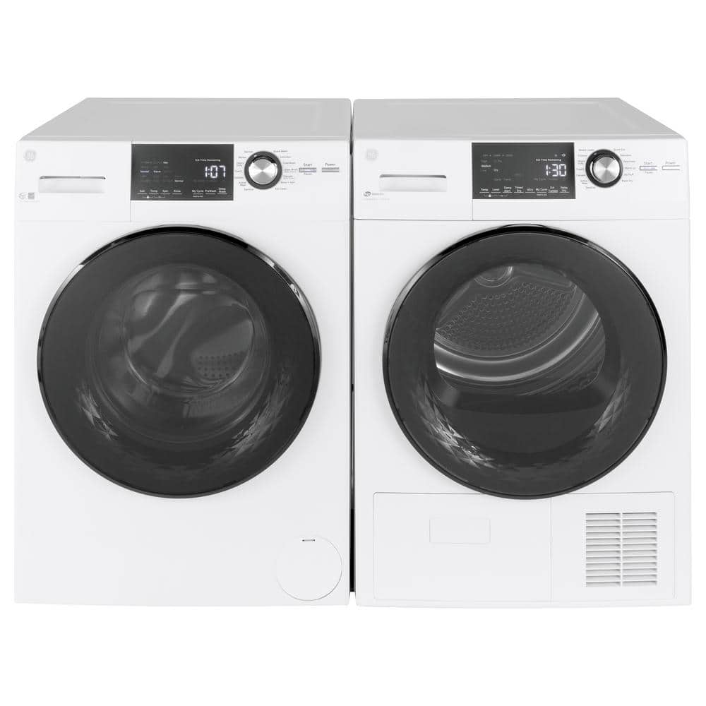 Model #GFW148SSMWW GE 2.4-Cu. Feet High Efficiency Stackable Steam Cycle Front-Load Washer ( White ) ENERGY STAR