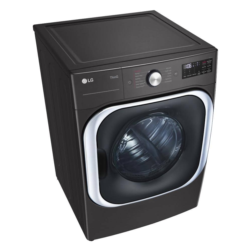 Model #DLEX8900B LG TurboSteam 9-Cu. Feet Stackable Steam Cycle Vented Electric Dryer ( Black Steel ) Energy Star Certified