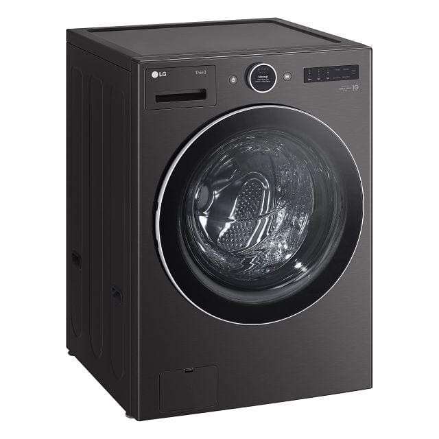 Model #WM6700HBA LG 5.0-Cu. Feet Stackable Steam Cycle Smart Front-Load Washer ( Black Steel ) ENERGY STAR