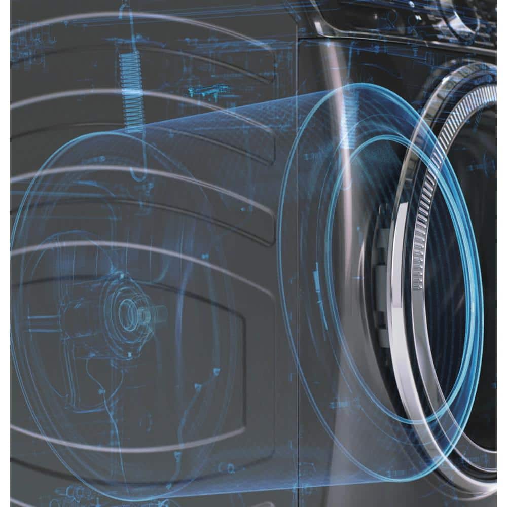 Model #GFW550SPRRS GE UltraFresh Vent System 4.8-Cu. Feet Stackable Smart Front-Load Washer ( Sapphire Blue ) ENERGY STAR