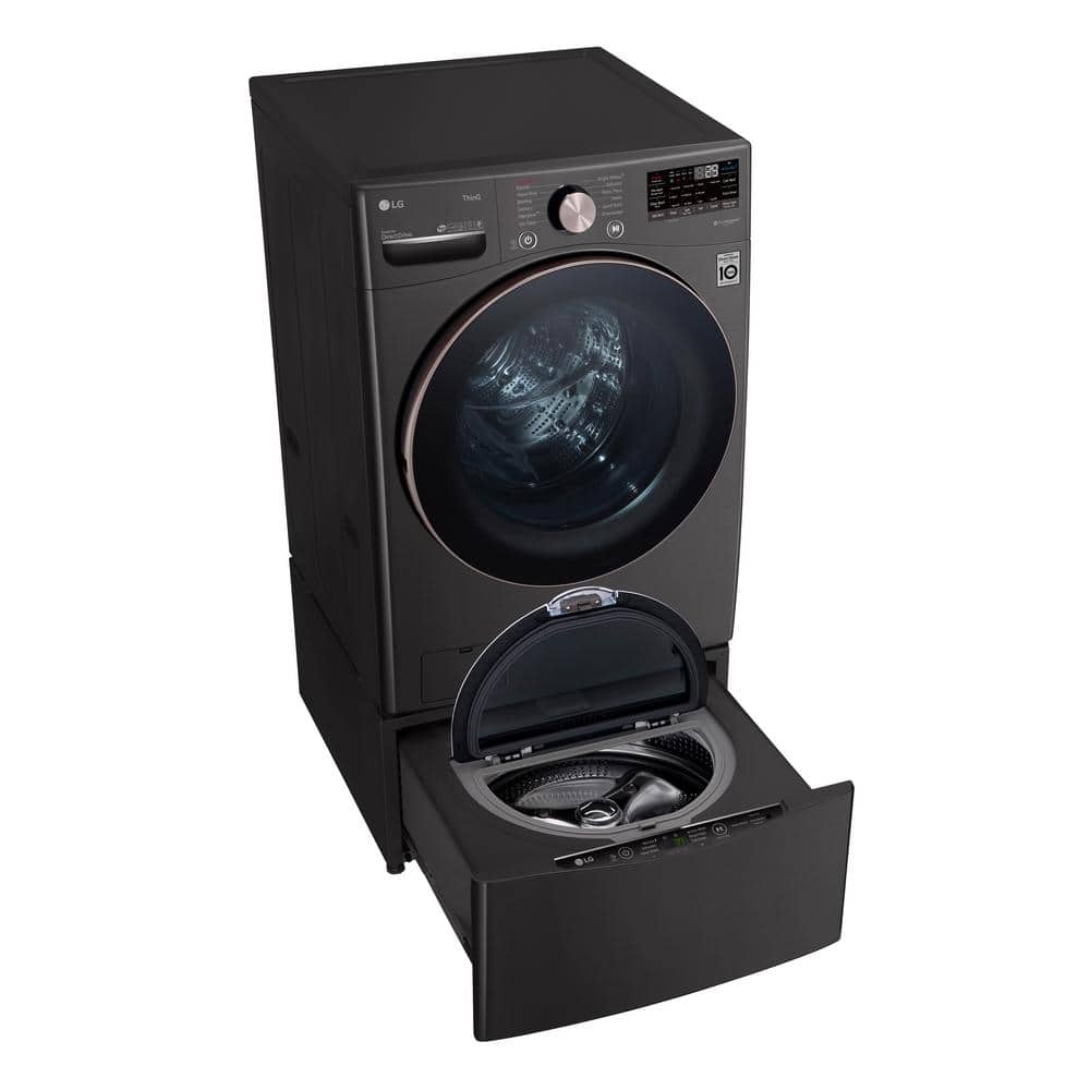 Model #WM4000HBA LG TurboWash 360 4.5-Cu. Feet High Efficiency Stackable Steam Cycle Smart Front-Load Washer ( Black Steel ) ENERGY STAR