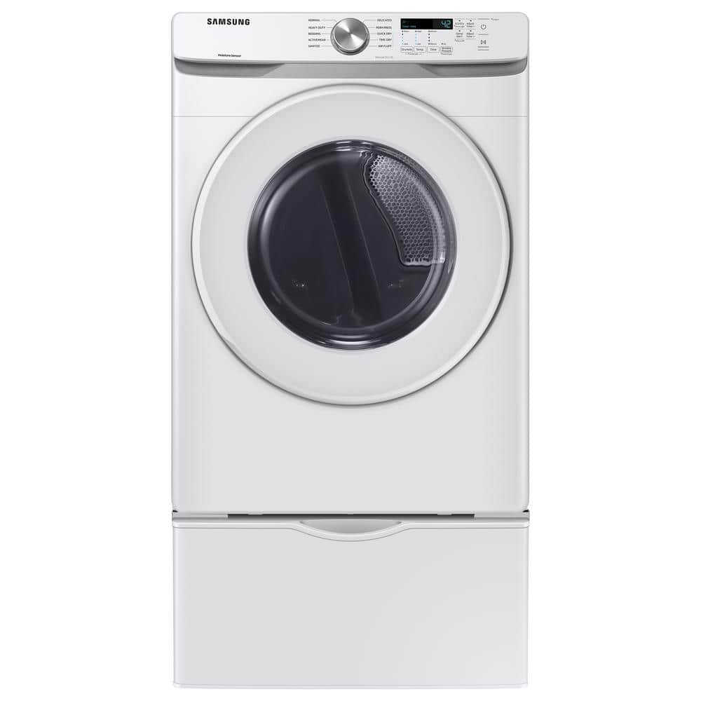 Model #DVE45T6000W Samsung 7.5-Cu. Feet Stackable Vented Electric Dryer ( White )