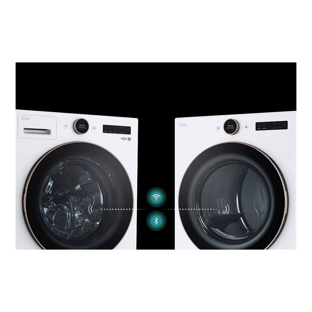 Model #DLEX6500W LG 7.4-Cu. Feet Stackable Steam Cycle Vented Electric Dryer ( White )