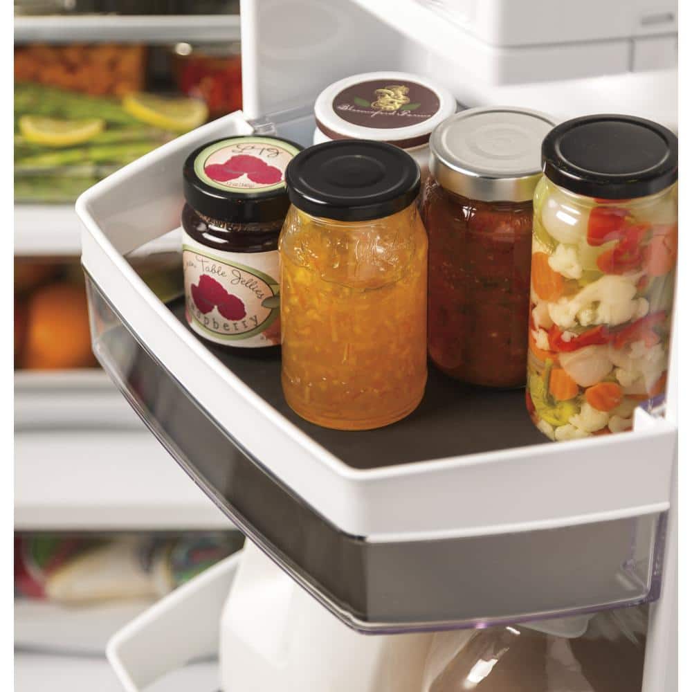 Model #PFE28KYNFS GE Profile Standard-Depth 27.8-Cu. Feet 3 -Door French Door Refrigerator with Ice Maker with water and Ice dispenser ( Fingerprint-resistant Stainless Steel ) ENERGY STAR Certified