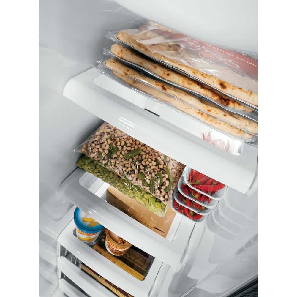 Model #GSS25IYNFS GE 25.1-cu ft Side-by-Side Refrigerator with Ice Maker, Water and Ice Dispenser (Stainless Steel)