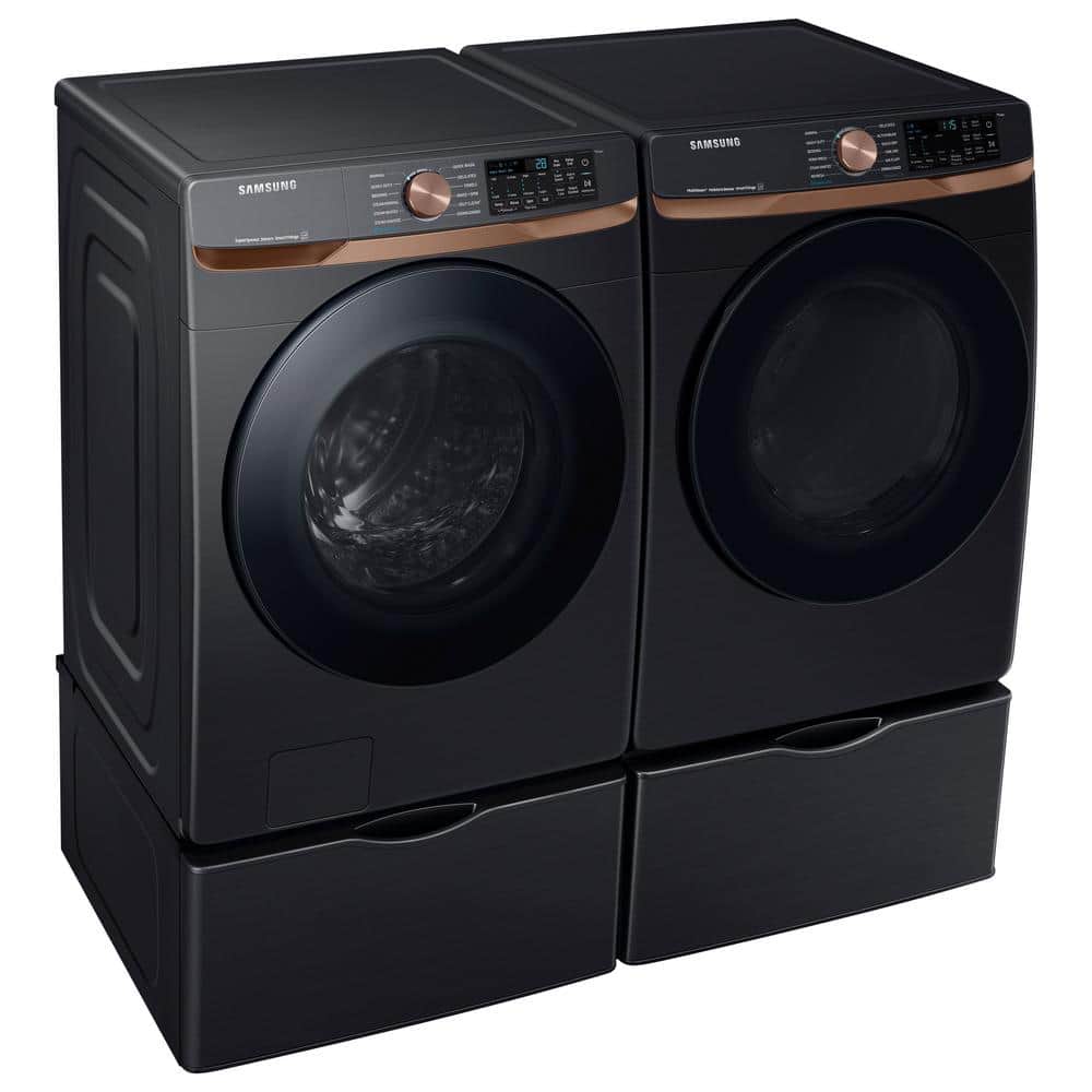 Model #DVE50BG8300V Samsung 7.5-Cu. Feet Stackable Steam Cycle Vented Electric Dryer ( Brushed Black ) Energy Star Certified