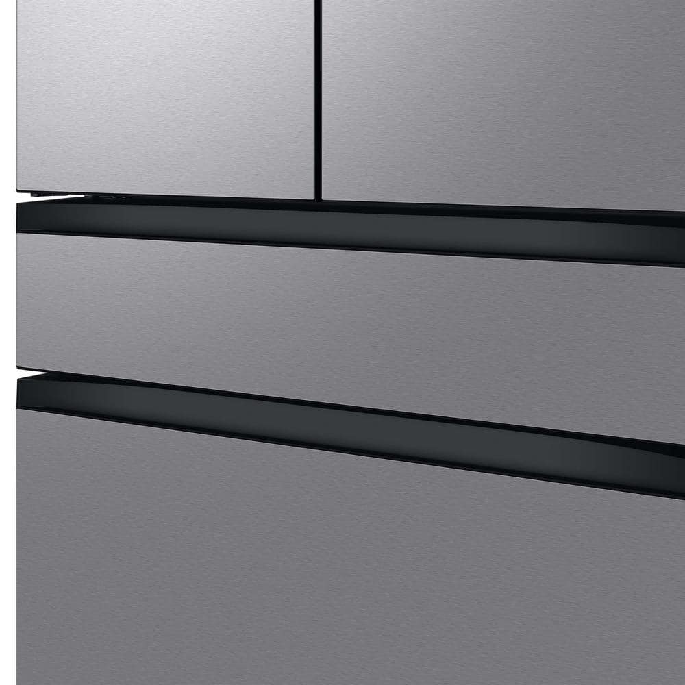 RF29BB8600QL Samsung Bespoke Standard-Depth 28.8-Cu. Feet 4.0 -Door Smart Compatible French Door Refrigerator with Dual Ice Maker with water dispenser and Door within Door ( Fingerprint Resistant Stainless Steel - All Panels ) ENERGY STAR Certified