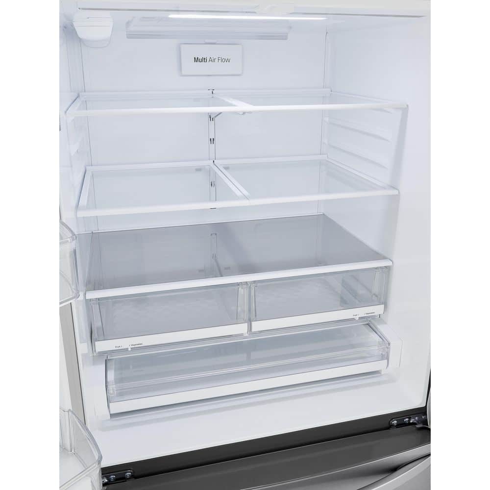Model LRFCS29D6S LG Standard-Depth Cooling Door+ 28.7-Cu. Feet 3 -Door French Door Refrigerator with Ice Maker ( Stainless Steel ) ENERGY STAR Certified