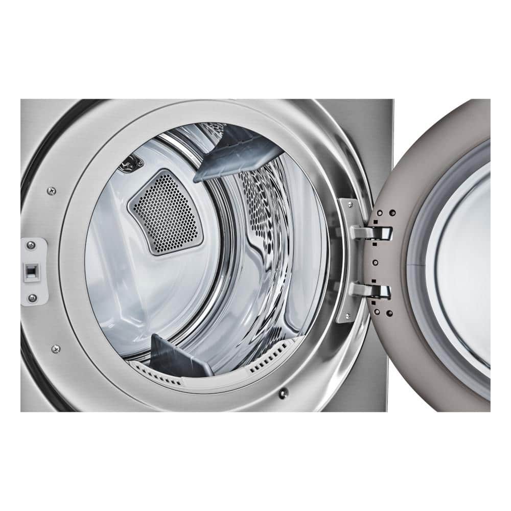 LG 7.4 cu. ft. Vented Stackable SMART Electric Dryer in Graphite Steel with TurboSteam and AI Sensor Dry Technology,  DLEX5500V