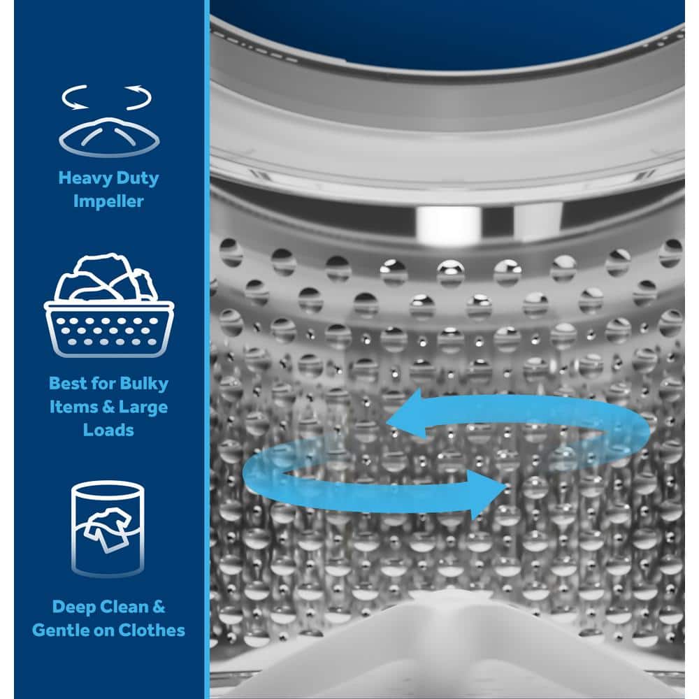 GTW538ASWWS 4.6 cu. ft. High-Efficiency Top Load Washer in White with Stain PreTreat, ENERGY STAR
