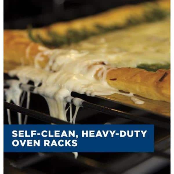 GE 30 inch Smart Compatible Double Electric Wall Oven with Air Fry Self + Steam Cleaning ( Stainless Steel )