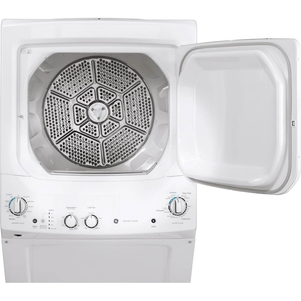 OPEN BOX GE - 3.8 Cu. Ft. Top Load Washer and 5.9 Cu. Ft. Electric Dryer Laundry Center - White
