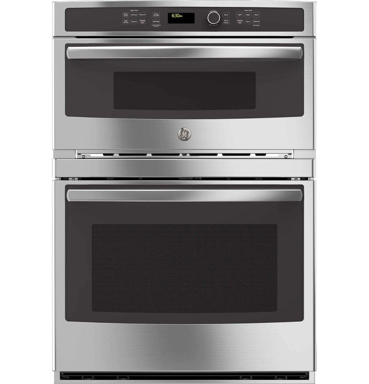 OPEN BOX GE 30-in 5 Element Electric Cooktop and 30-in Combination Microwave Wall Oven Pair in Stainless Steel